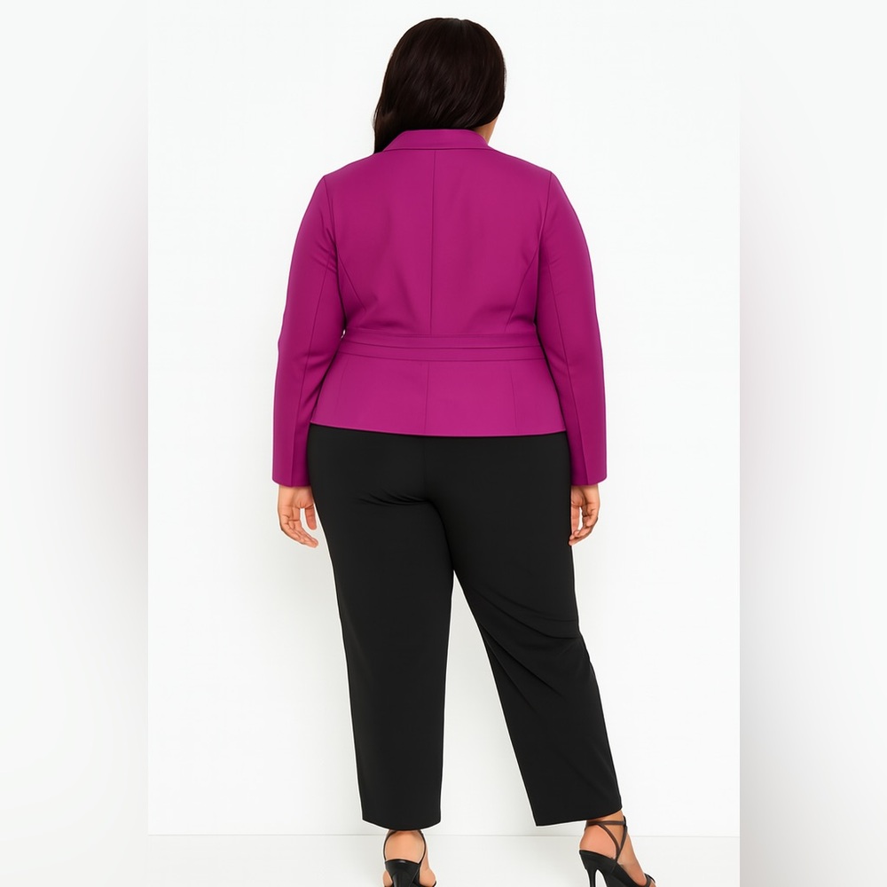 Black Label by EVAN PICONE
Fuchsia Blazer Size 16 - Picture 4 of 9